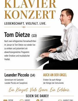 Klavier Konzert - Tom Dietze