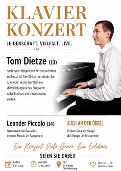 Klavier Konzert - Tom Dietze