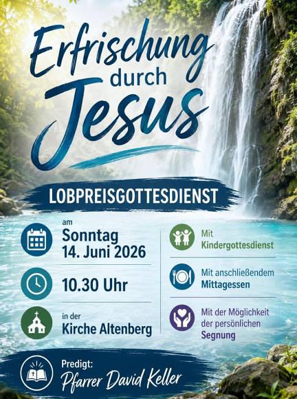 Erfrischung durch Jesus