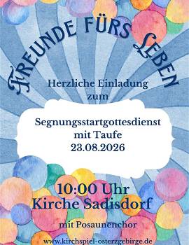 Segnungsstartgottesdienst in Sadisdorf
