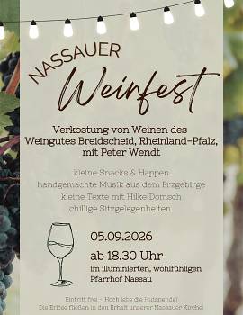 Nassauer Weinfest mit Musik und Wort