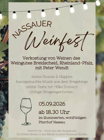 Nassauer Weinfest mit Musik und Wort