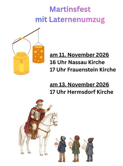 Martinsfest in Frauenstein Hermsdorf und Nassau